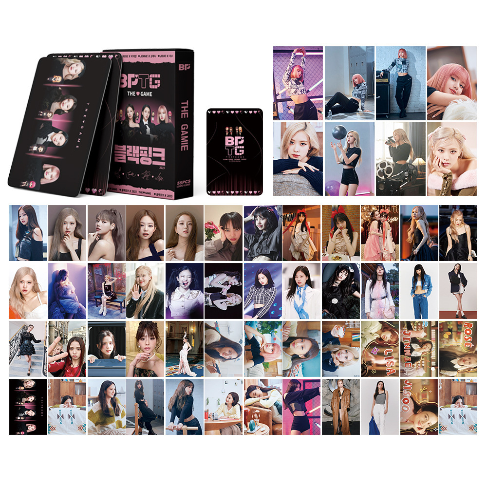 BLACKPINK | THE GAME, 7th Anniversary, JISOO 'ME', Coachella, BORN PINK, Pink Venom, THE ALBUM, LALISA, Summer Diary, Welcoming Collection Photo Card Sets (1 Box = 55 Cards! 🫶)