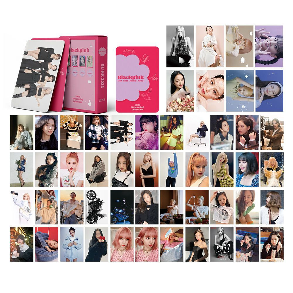 BLACKPINK | THE GAME, 7th Anniversary, JISOO 'ME', Coachella, BORN PINK, Pink Venom, THE ALBUM, LALISA, Summer Diary, Welcoming Collection Photo Card Sets (1 Box = 55 Cards! 🫶)