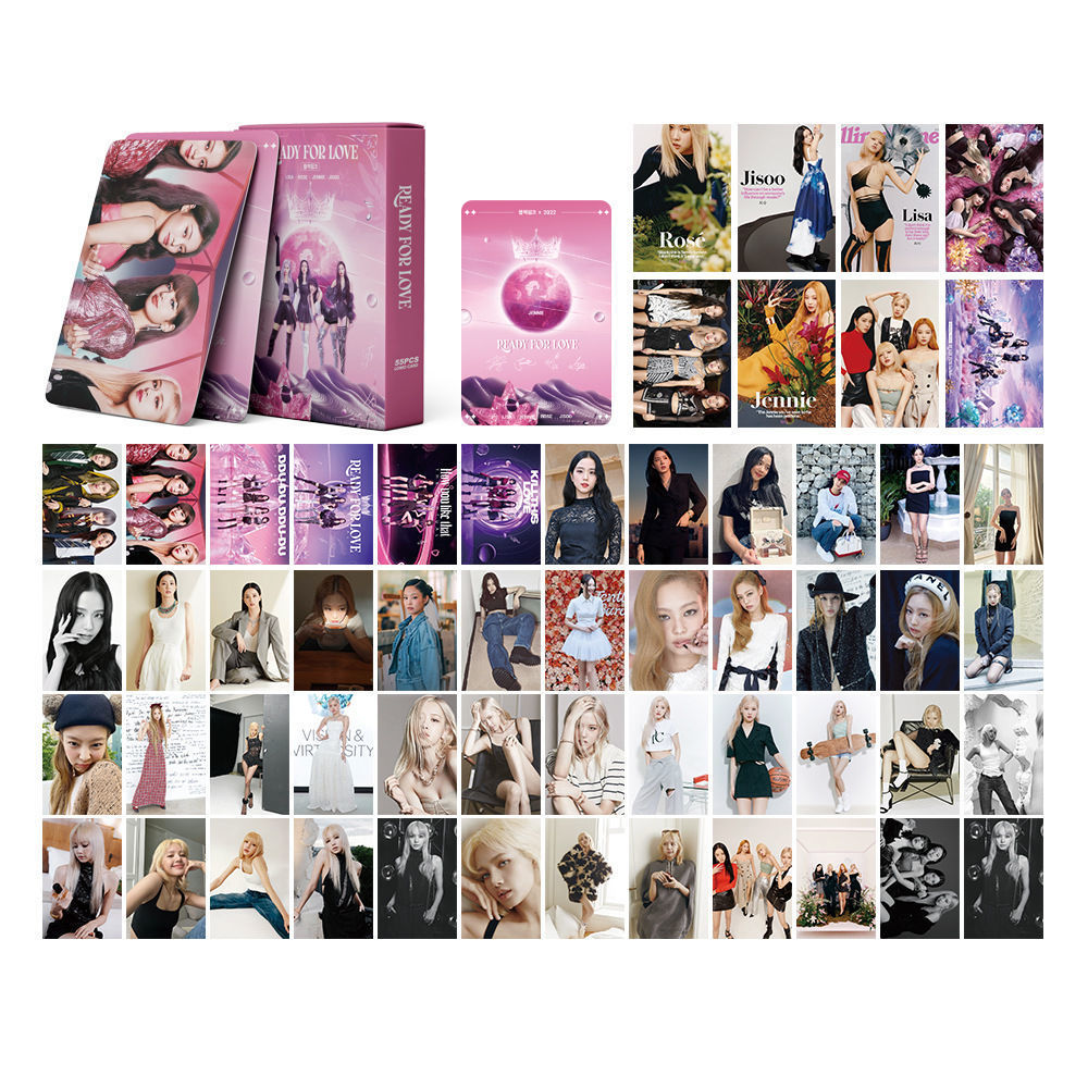 BLACKPINK | THE GAME, 7th Anniversary, JISOO 'ME', Coachella, BORN PINK, Pink Venom, THE ALBUM, LALISA, Summer Diary, Welcoming Collection Photo Card Sets (1 Box = 55 Cards! 🫶)