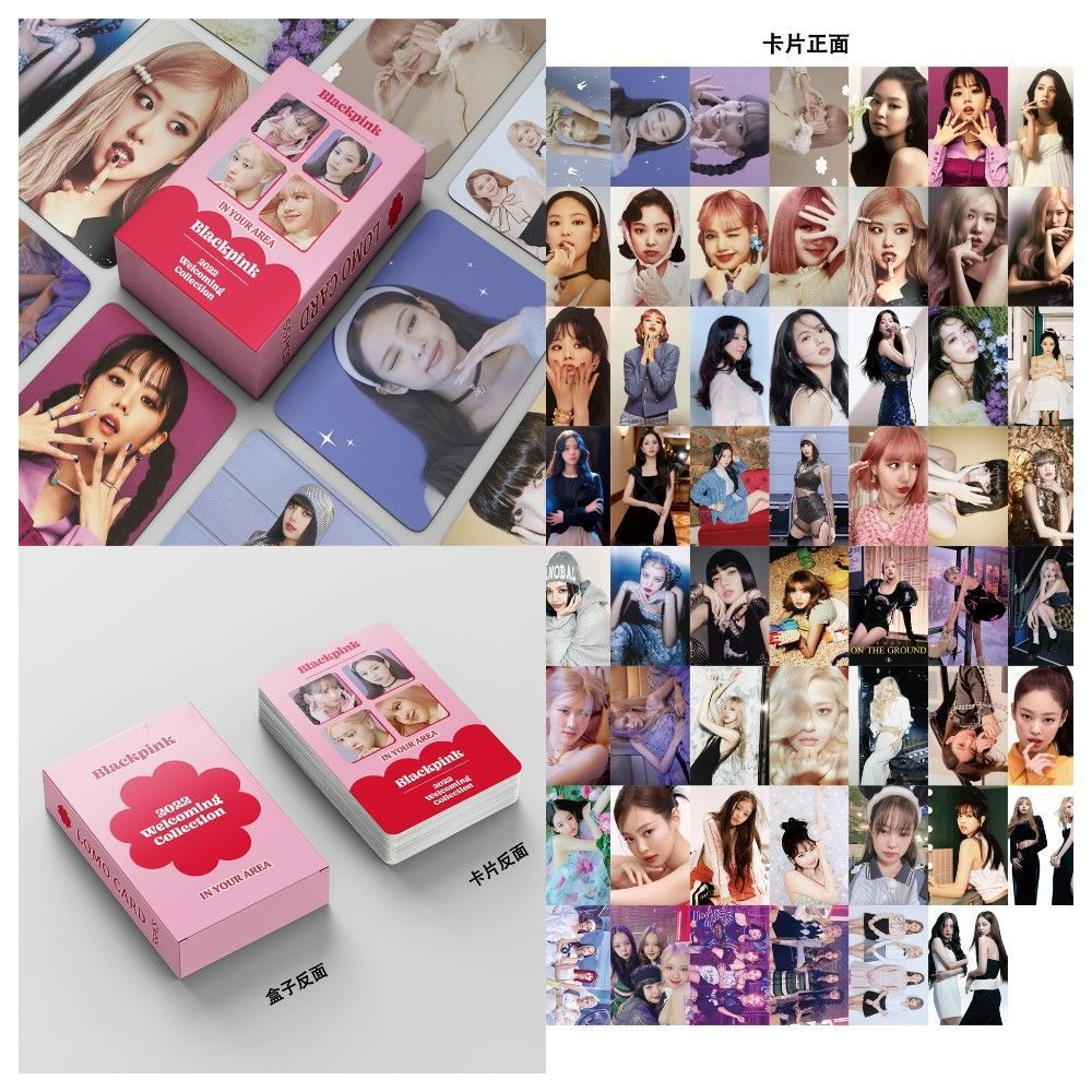 BLACKPINK | THE GAME, 7th Anniversary, JISOO 'ME', Coachella, BORN PINK, Pink Venom, THE ALBUM, LALISA, Summer Diary, Welcoming Collection Photo Card Sets (1 Box = 55 Cards! 🫶)