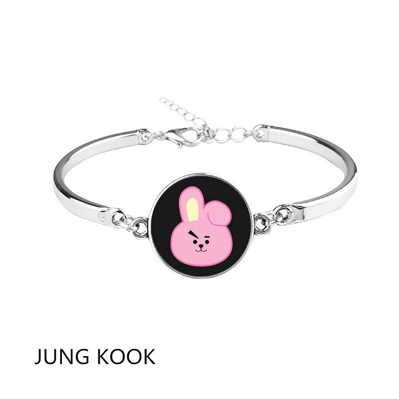 BTS X BT21 Bracelet Customized for V, Jimin, Jin, Jung Kook, SUGA, RM, j-hope - COOKY - Rosé K-Shop