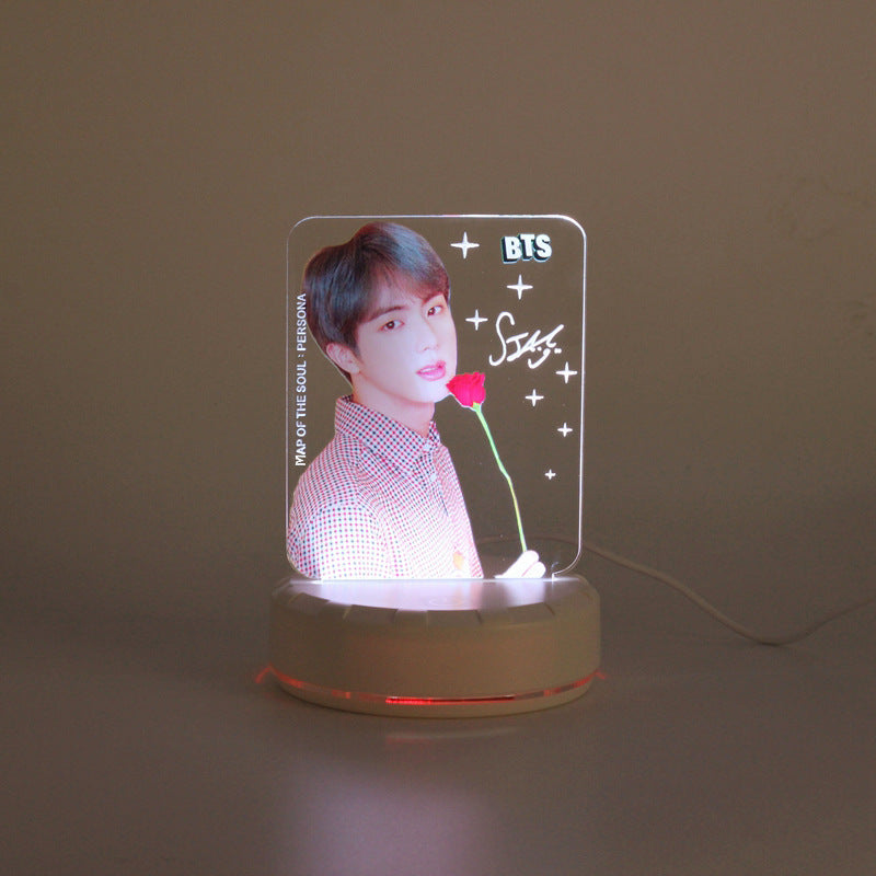 BTS - Jimin, Jung Kook, V, JIN, RM, j-hope, SUGA | LED Desk / Bedside Lamp with USB cable