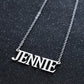 BLACKPINK Rosé Lisa Jennie And Jisoo's Name Necklace - "JENNIE" Necklace - Rosé K-Shop