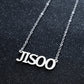 BLACKPINK Rosé Lisa Jennie And Jisoo's Name Necklace - "JISOO" Necklace - Rosé K-Shop