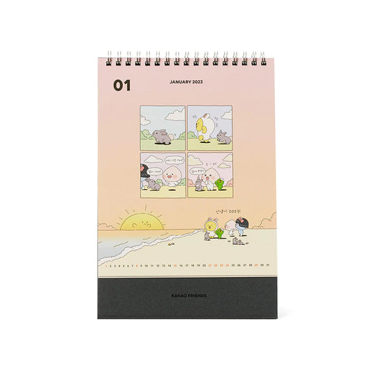 Kakao Friends 2023 Desk Calendar 15 x 27cm - Rosé K-Shop