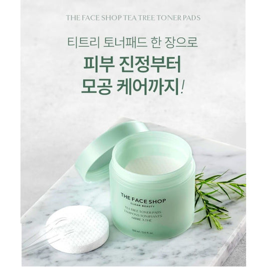 THE FACE SHOP Tea Tree Toner Pads 150ml (70 Sheets)