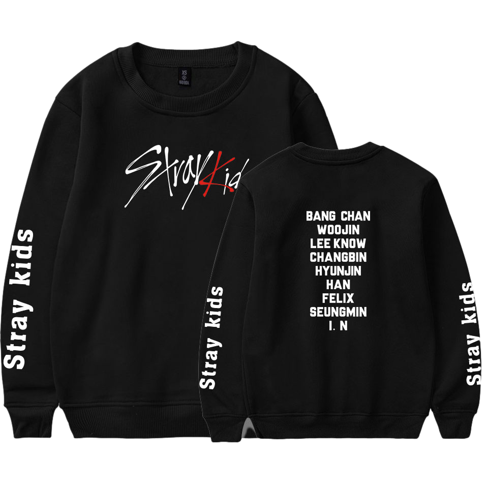 STRAY KIDS - Oversize Sweatshirt for STAY's - Black / L - Rosé K-Shop