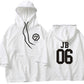 GOT7 Oversize Unisex Concert Hoodie - Jay B, Mark, Jackson, Jinyoung, Youngjae, BamBam and Yugyeom - JB - White / L - Rosé K-Shop