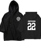 GOT7 Oversize Unisex Concert Hoodie - Jay B, Mark, Jackson, Jinyoung, Youngjae, BamBam and Yugyeom - JINYOUNG - Black / L - Rosé K-Shop