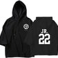 GOT7 Oversize Unisex Concert Hoodie - Jay B, Mark, Jackson, Jinyoung, Youngjae, BamBam and Yugyeom - JR. - Black / L - Rosé K-Shop