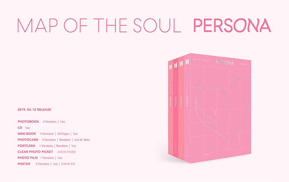 BTS - Map of the Soul: Persona (6th Mini Album, Random Version) - Rosé K-Shop