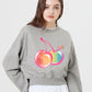 KIRSH X POLAROID - Big Cherry Crop Sweatshirt - Rosé K-Shop