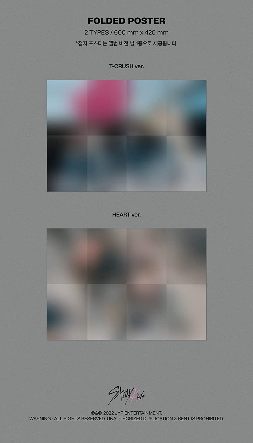 STRAY KIDS - MAXIDENT (T-CRUSH VER. / HEART VER.) Mini Album Standard –  Rosé K-Shop