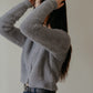 Common Unique - Button-Up Fuzzy Cardigan (BLACKPINK Jennie, Apink Bomi and Namjoo Wears) - Rosé K-Shop