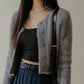 Common Unique - Button-Up Fuzzy Cardigan (BLACKPINK Jennie, Apink Bomi and Namjoo Wears) - Rosé K-Shop