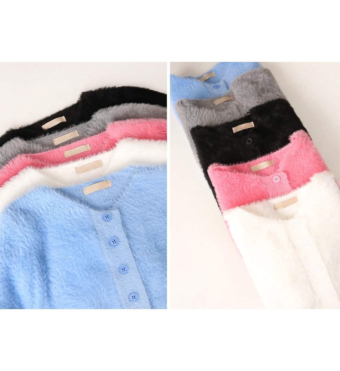 Common Unique - Button-Up Fuzzy Cardigan (BLACKPINK Jennie, Apink Bomi and Namjoo Wears) - Rosé K-Shop