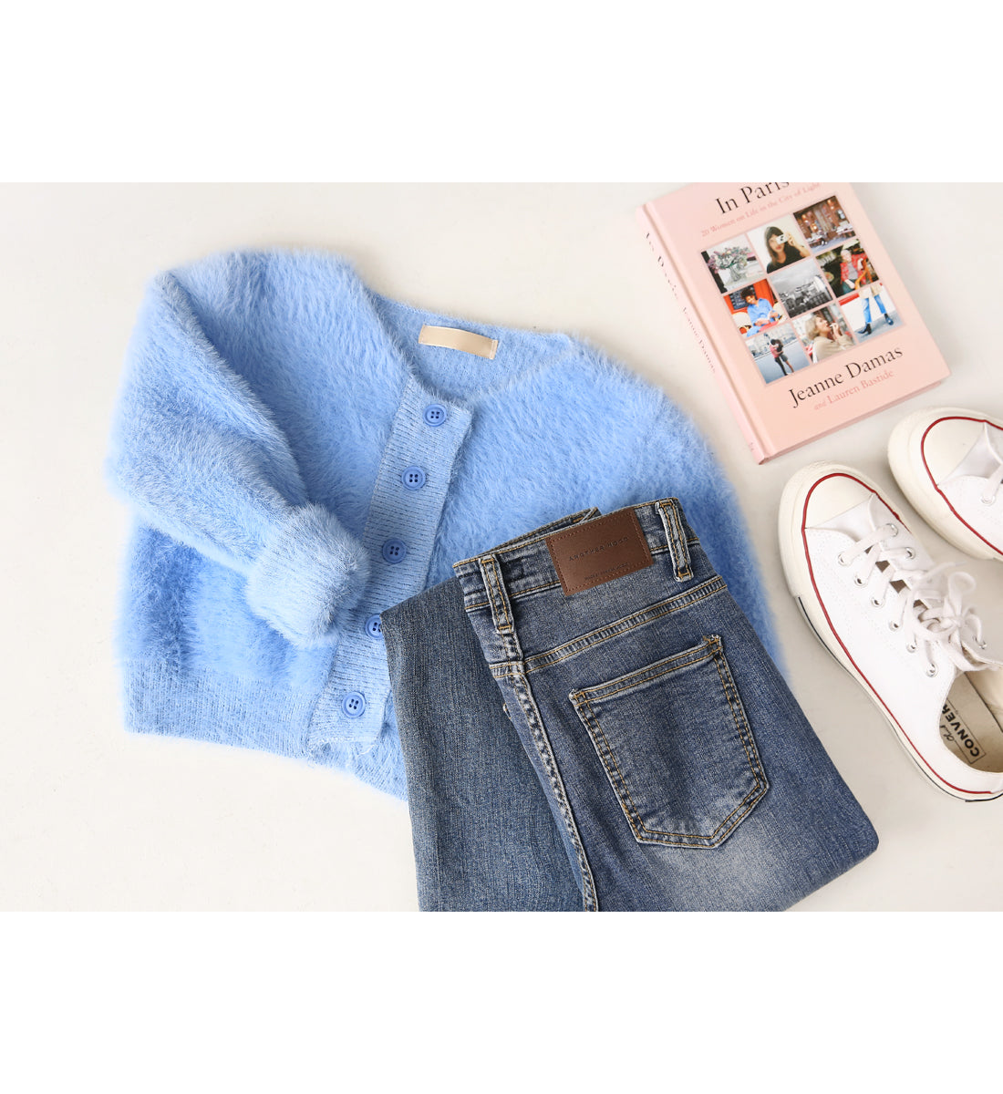 Common Unique - Button-Up Fuzzy Cardigan (BLACKPINK Jennie, Apink Bomi and Namjoo Wears) - Rosé K-Shop