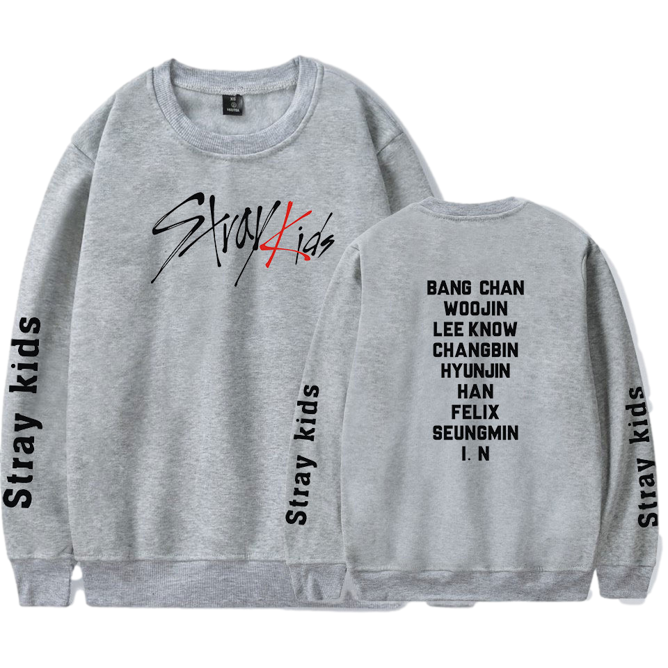 STRAY KIDS - Oversize Sweatshirt for STAY's - Gray / L - Rosé K-Shop