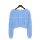 Common Unique - Button-Up Fuzzy Cardigan (BLACKPINK Jennie, Apink Bomi and Namjoo Wears) - Rosé K-Shop