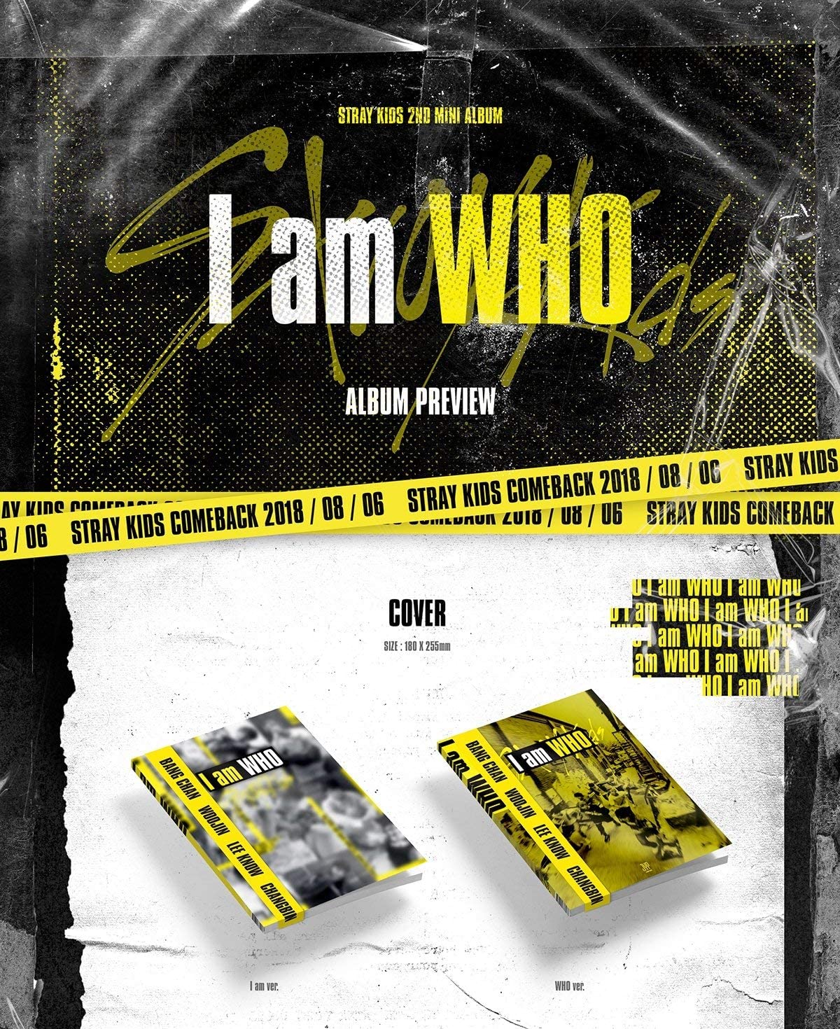 STRAY KIDS - I am WHO (2nd Mini Album) Random Ver. - Rosé K-Shop