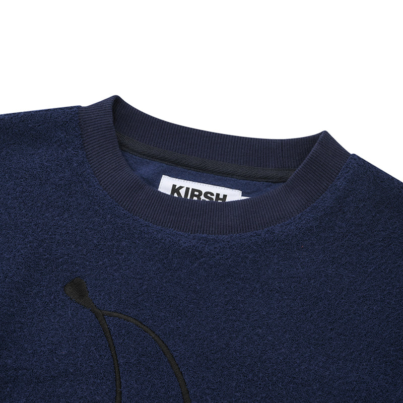 KIRSH Korea - Big Cherry Fleece Crop Sweatshirt - Rosé K-Shop