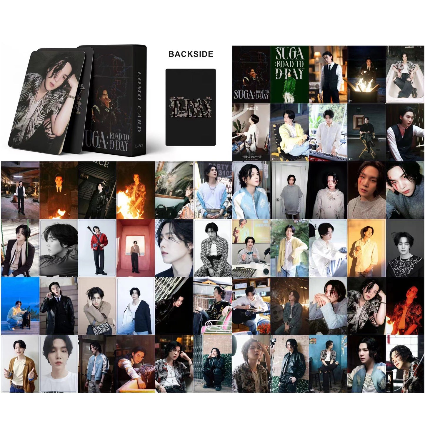 BTS | Golden, Layover, FACE, Jack In The Box, Road to D-Day, The Astronaut, PROOF, Yet To Come, Me, Myself, and Jimin, Jung Kook, V, Jin, RM, Suga, j-hope Photo Card Sets (1 Box = 55 Cards! 🫶)