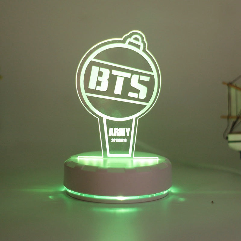 BTS - Jimin, Jung Kook, V, JIN, RM, j-hope, SUGA | LED Desk / Bedside Lamp with USB cable