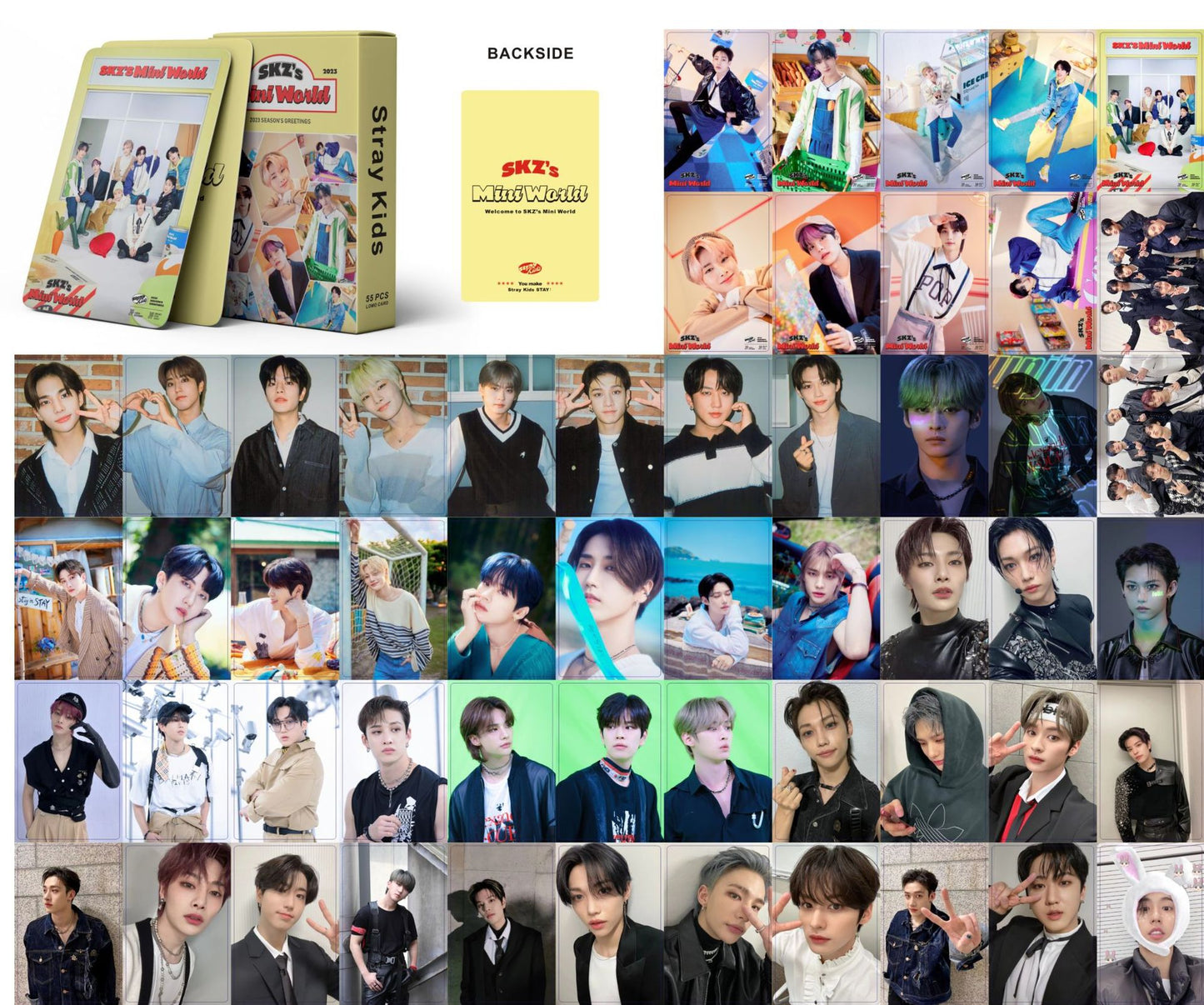 STRAY KIDS | ATE, Magic School, ROCK-STAR, 2024 Season's Greetings, ★★★★★ - 5-Star, MAXIDENT, NO EASY & ODDINARY Photo Card Sets (1 Box = 55 Cards! 🫶)