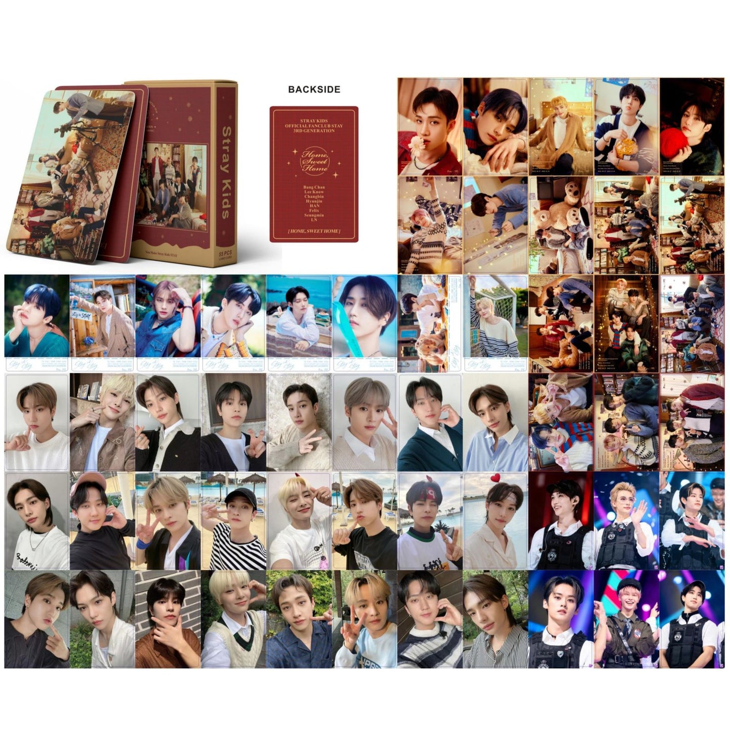 STRAY KIDS | ATE, Magic School, ROCK-STAR, 2024 Season's Greetings, ★★★★★ - 5-Star, MAXIDENT, NO EASY & ODDINARY Photo Card Sets (1 Box = 55 Cards! 🫶)