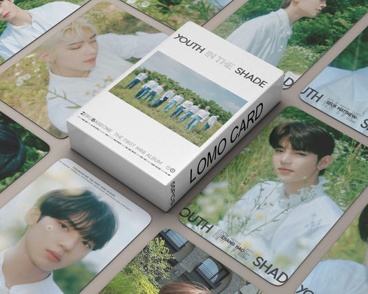 ZEROBASEONE | YOUTH IN THE SHADE Photo Card Sets (1 Box = 55 Cards! 🫶)