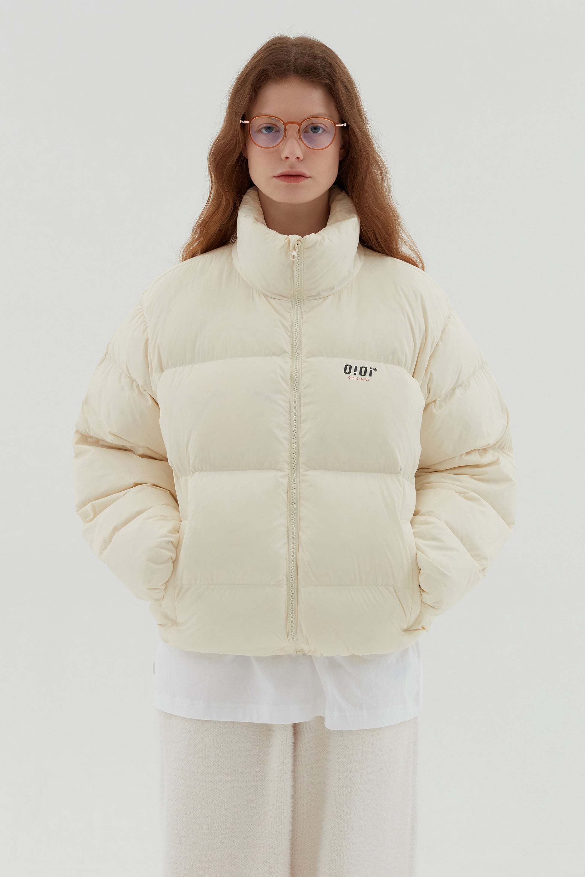 O!Oi Korea - Signature Puffer Jacket (Ivory) - Rosé K-Shop