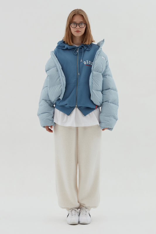 O!Oi Korea - Signature Puffer Jacket (Sky Blue) - Rosé K-Shop