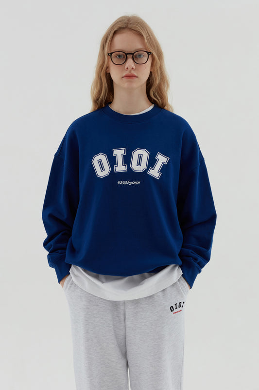 O!Oi Korea - Signature Sweatshirts - Deep Blue / S - Rosé K-Shop