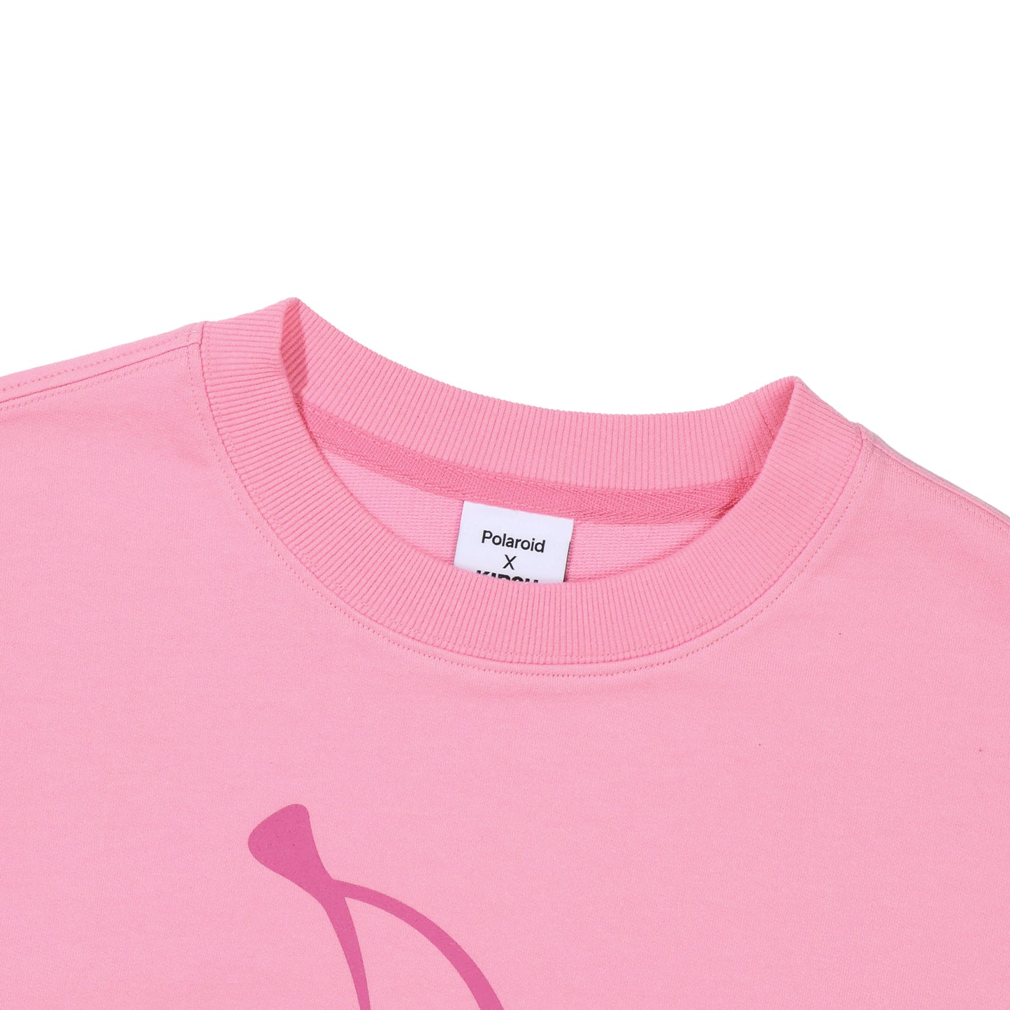 KIRSH X POLAROID - Big Cherry Crop Sweatshirt - Rosé K-Shop