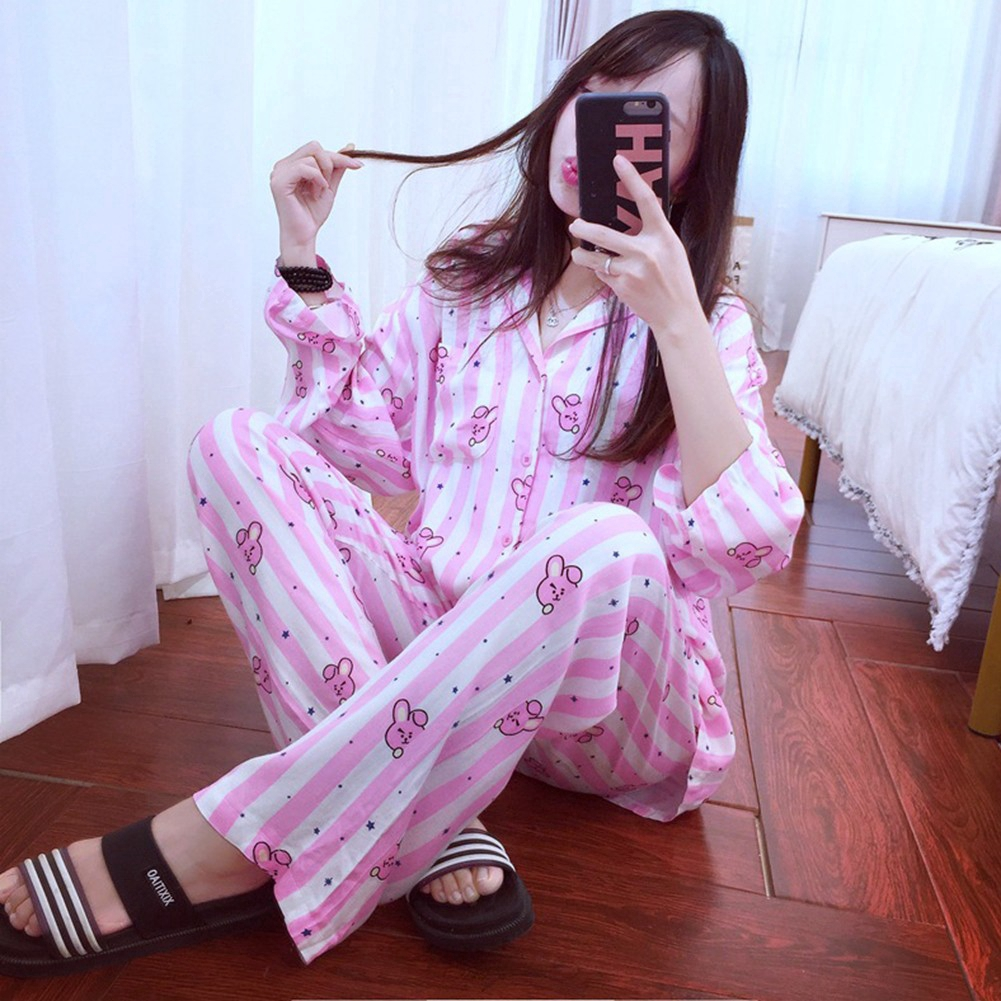 BTS X BT21 Pajama Set - COOKY / L - Rosé K-Shop