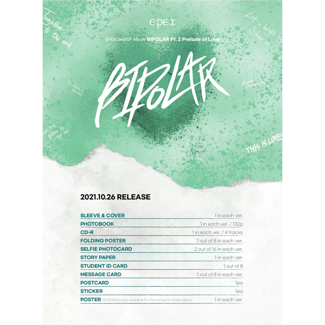 EPEX - Bipolar Pt.2 Prelude Of Love (2nd EP Album) - Rosé K-Shop