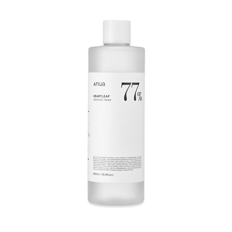 Anua HEARTLEAF 77% SOOTHING TONER 500ml